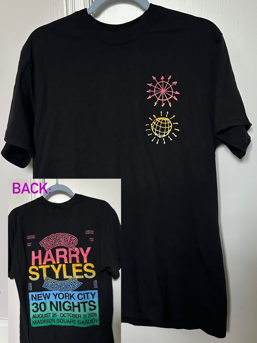 Harry Styles MSG Exclusive Tour Tee
